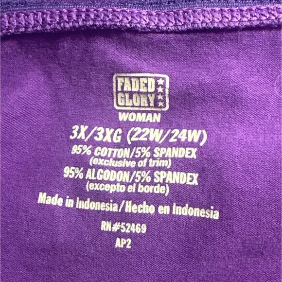 Faded Glory Womens 3X Purple Polka Dot  Babydoll Cami Top Y2K BOHO Festival - Picture 5 of 8